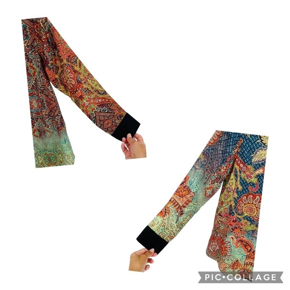 Soft Surroundings Boho Agra Tunic Top Paisley Floral Print Blouse - Sz XSP - Picture 8 of 15